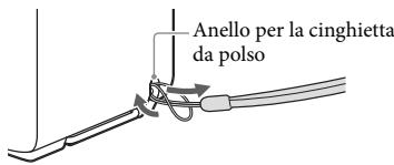SONY HDR-GW66VE - Per fissare la cinghietta da polso - 1