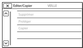 SONY HDR-GW66VE - Lorsque vous ne pouvez pas sélectionner une option d'un menu - 1
