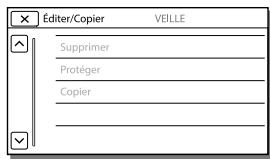 SONY HDR-GW66VE - Lorsque vous ne pouvez pas sélectionner une option d'un menu - 1