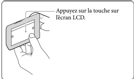 SONY HDR-GW66VE - Mise sous tension et réglage de la date et de l'heure - 2