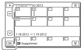 SONY HDR-GW66VE - Suppression de films ou de photos - 2