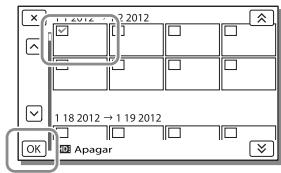 SONY HDR-GW66VE - Apagar filmes e fotografias - 2