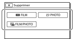 SONY HDR-GW66VE - Suppression de films ou de photos - 1