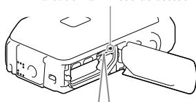 SONY HDR-GW66VE - Introduzir um cartão de memória - 1
