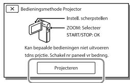 SONY HDR-GW66VE - De ingebouwde projector gebruiken - 3