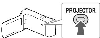 SONY HDR-PJ320 E - Korzystanie z wbudowanego projektora (modele z Projektorem) - 2