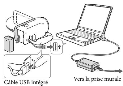 SONY PJ220 - Charger la batterie en utilisant votre ordinateur - 1