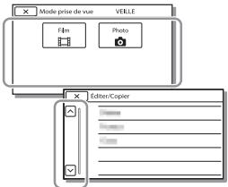 SONY HDR PJ410 - Utilisation des menus - 3