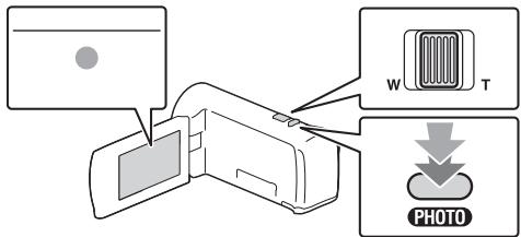 SONY HDR PJ410 - Ouvrez l'écran LCD et appuyez sur start/stop pour commencer à enregistrer. - 4