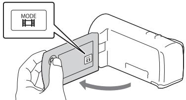 SONY HDR PJ410 - Ouvrez l'écran LCD et appuyez sur start/stop pour commencer à enregistrer. - 3