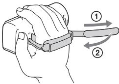 SONY HDR PJ410 - Pour fermer la poignée - 1
