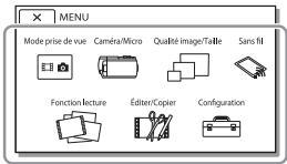 SONY HDR PJ410 - Utilisation des menus - 2