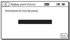 SONY HDR PJ410 - Si vous connaissiez le SSID et le mot de passe de votre point d'accès sans fil - 1