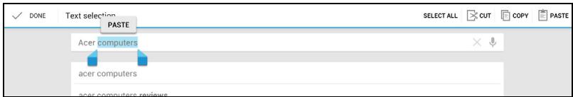 ACER ICONIA TAB W700 - Insérer du texte - 2