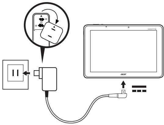 ACER ICONIA W700 - Charger votre tablette - 1