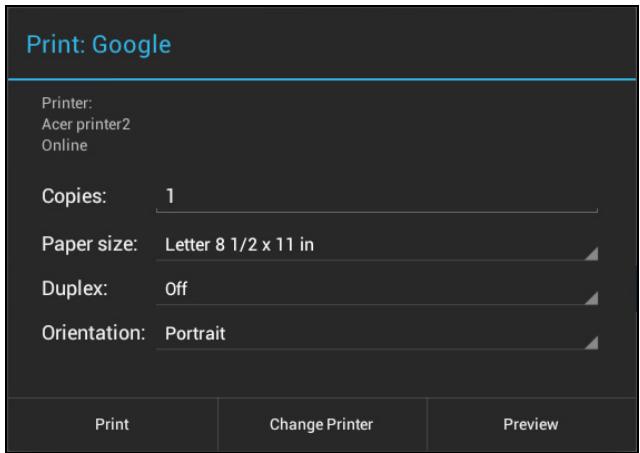 ACER ICONIA W700 - Imprimer avec Acer Print - 4