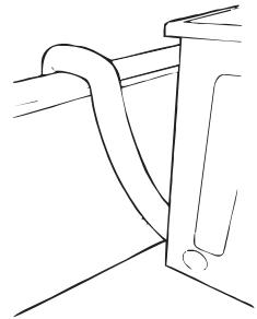 CANDY GCV 570 NC - Installation of the Discharge Hose - 5