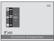 NIKON COOLPIX S6500 - Sélectionnez une valeur de correction à l'aide du sélecteur multidirectionnel. - 1