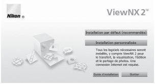 NIKON COOLPIX S6400 - Sélectionnez une langue dans la boite de dialogue de sélection de la langue pour ouvrir la fenêtre d'installation. - 2
