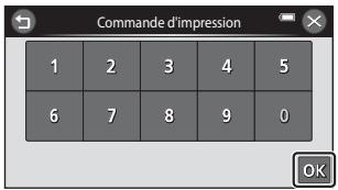 NIKON COOLPIX S6400 - Touchez le chiffre correspondant au nombre de copies souhaitées (neuf maximum) et touchez OK. - 1