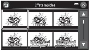 NIKON COOLPIX S6400 - Touchez l'effet souhaité. - 1