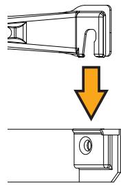SAUTER ESSENTIEL 75 L - Plaque de fixation rapide pour modèles verticaux muraux - 1