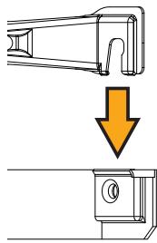 SAUTER ESSENTIEL 75 L - Bevestigingsplaat voor het snel monteren van verticale wandmodellen - 1