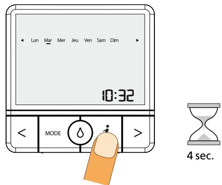 SAUTER PRODIGIO 300 L - Réglage jour et heures - 8