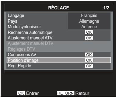 TOSHIBA 32EL934G - Position d'image - 2