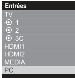 TOSHIBA 32EL934G - Sélection de l'entrée - 1