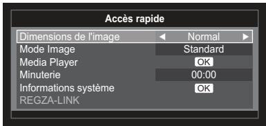 TOSHIBA 32EL934G - Menu d'accès rapide - 1