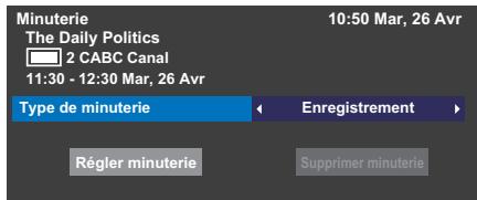 TOSHIBA 40TL938F/G - Pour faire une programmation en utilisant l'écran d'informations - 2
