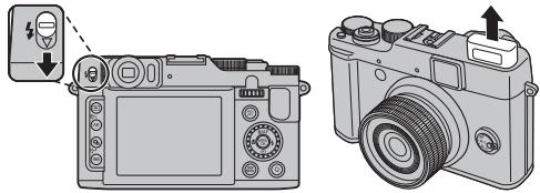 FUJIFILM COMPACT EXPERT FINEPIX X20 - Relevez le flash. - 1