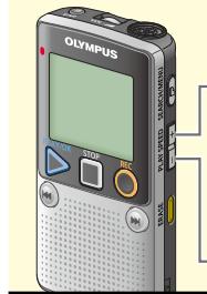 OLYMPUS DP-211 - Changer la vitesse de lecture - 1