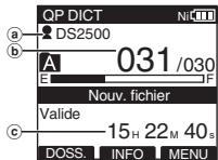 OLYMPUS DS-2500 - Appuyez sur la touche REC pour démarrer l'enregistrement. - 1