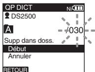 OLYMPUS DS-2500 - Effacement de tous les fichiers d'un dossier - 2