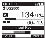 OLYMPUS DS-2500 - Enregistrement d'insertion - 2