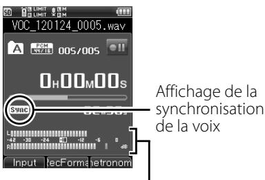 OLYMPUS LS-3 - Enregistrement par synchronisation de la voix [v-sync. rec] - 1