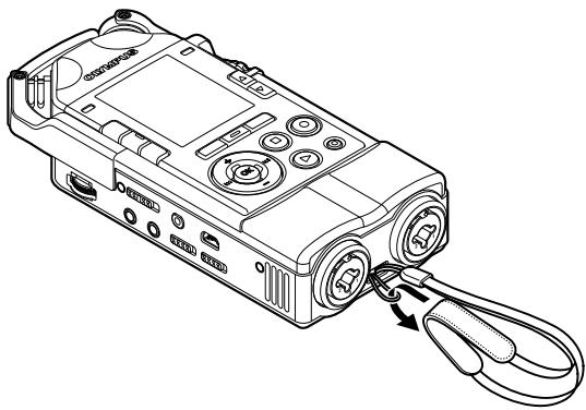 OLYMPUS LS-14 - Fixation de la sangle - 1
