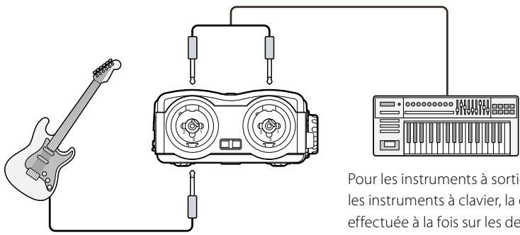 OLYMPUS LS-20M - Pour connecter les instruments - 1