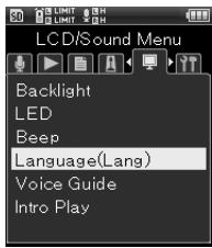 OLYMPUS LS-20M - Langue (Lang) [Langue (Lang)] - 1