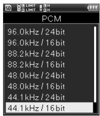 OLYMPUS LS-20M - Utilisez les touches +/ - pour selectionner le mode d'enregistrement - 1
