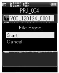 OLYMPUS LS-5 - Effacer une piste - 4