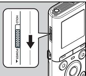 OLYMPUS VN-713PC - Allumer l'alimentation - 1