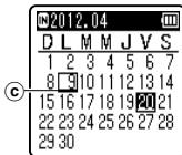 OLYMPUS VN-713PC - Appuyez sur la touche +, -,  ou I pour selectionner la date. - 1