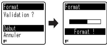 OLYMPUS VN-713PC - Appuyez à nouveau sur la touche + pour selectionner [Début], puis appuyez sur la touche OK. - 1