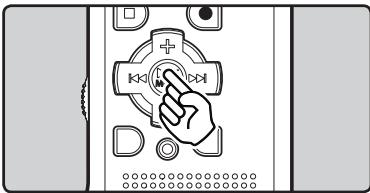OLYMPUS WS-650 DNS - Quand l'enregistreur est en mode d'enregistrement, appuyez sur la touche OK▶/MENU. - 1