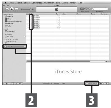 OLYMPUS WS-650 DNS - Copier un fichier vocal sur un CD - 1