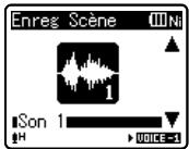 OLYMPUS WS-650 DNS - Spécifiez une destination d'enregistrement pour les paramètres. - 1