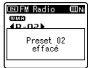 OLYMPUS WS-650 DNS - Suppression d'une station de radio - 2